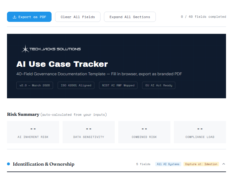 tjs tool preview tracker template