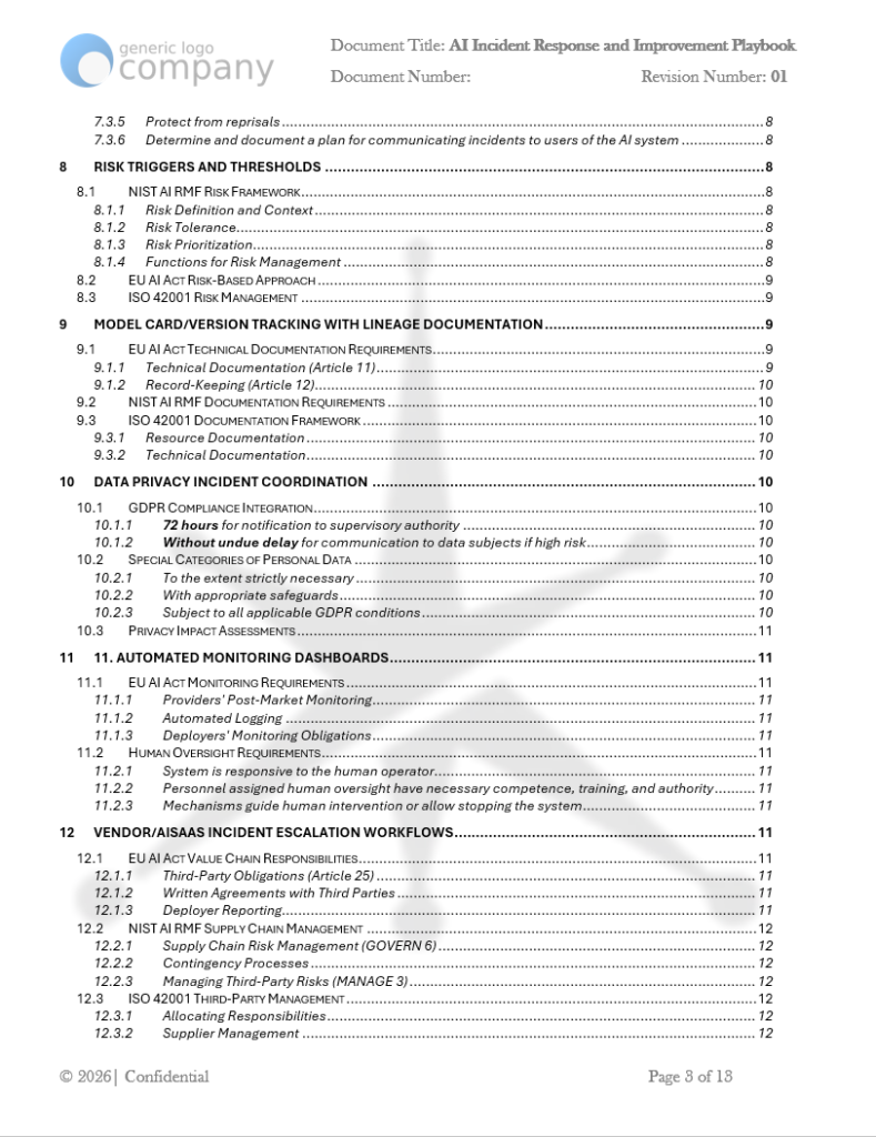 AI Incident Response and Improvement