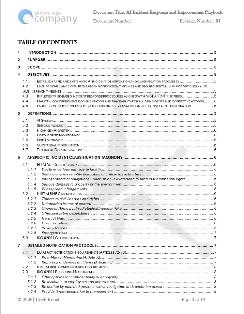 AI Incident Response and Improvement Playbook E pg1