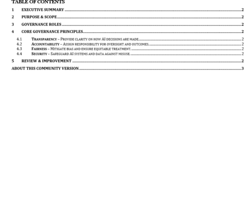 AI Governance Charter